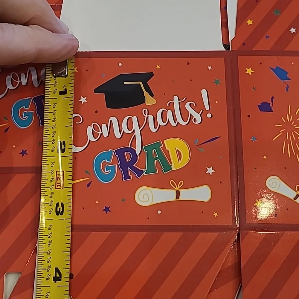 8 Graduation Party Favor Boxes - Red NEW!